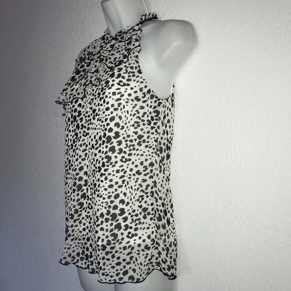 2/$15 BCX Asymmetrical Ruffle Sleeveless Top S - Picture 4 of 6